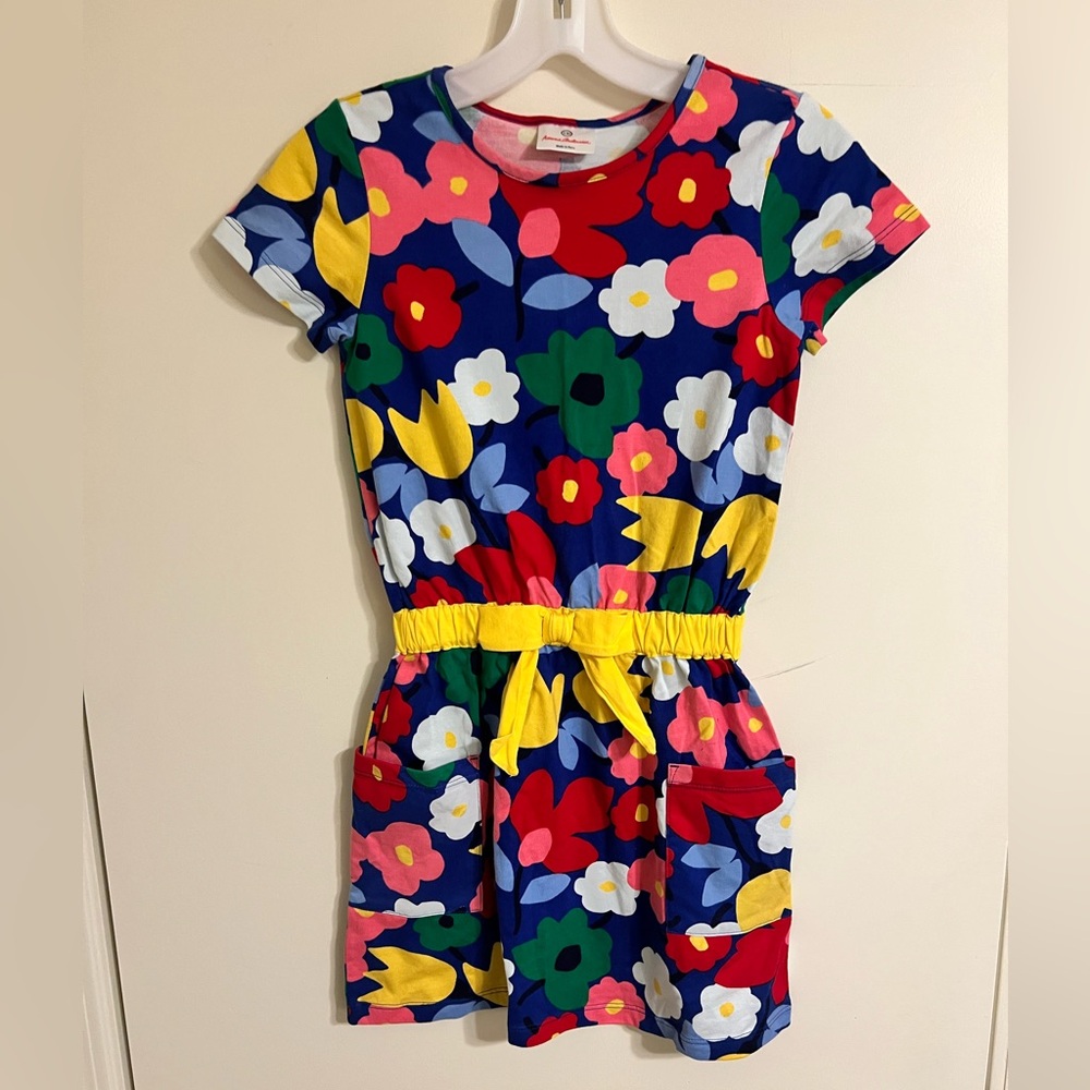Hanna Andersson floral print dress, size 130 (8)